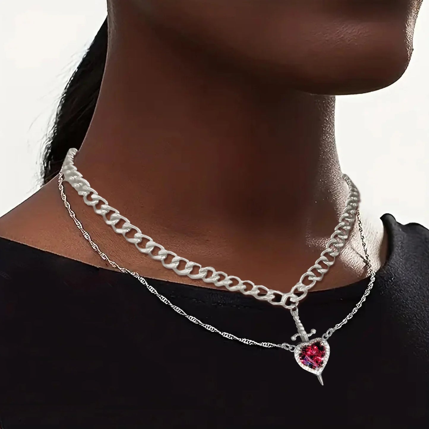Collar Dúo “Corazón & Espada” - Fever España