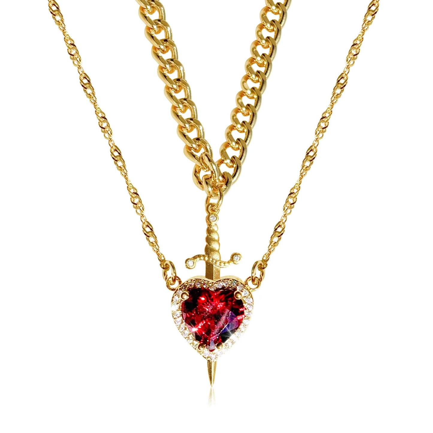 Collar Dúo “Corazón & Espada” - Fever España